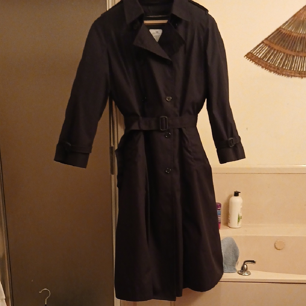 American Apparel Dark‎ Trench Coat, DSCP/defender Collection. Womens Sz.18R